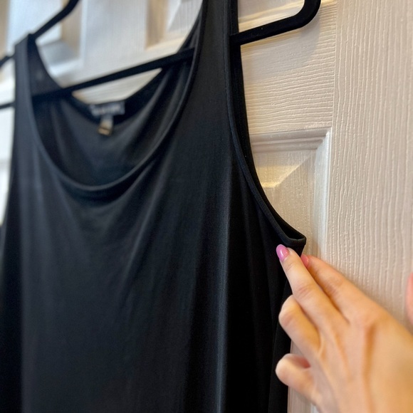Eileen Fisher 100% Silk Everyday Tank Top Black Sleeveless Top Size Medium - Picture 12 of 16